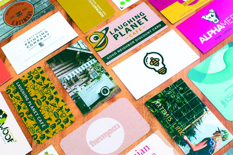 Colorful Print Business Cards - Graphic Delta